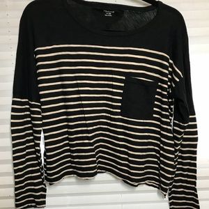 Black striped long sleeve